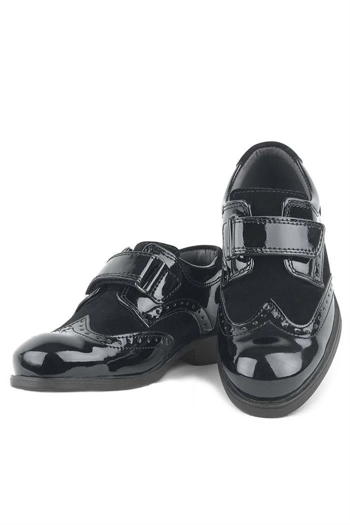 Rakerplus Titan Rugan Cırt Cırtlı Klasik Erkek Çocuk Abiye Ayakkabı