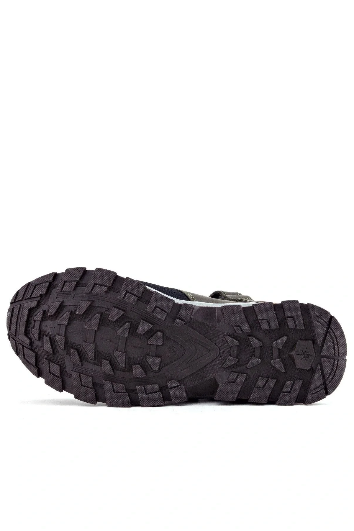 Rakerplus Trekking Hakiki Deri Haki Yeşil Sarı Cırt Cırtlı Erkek Çocuk Bot