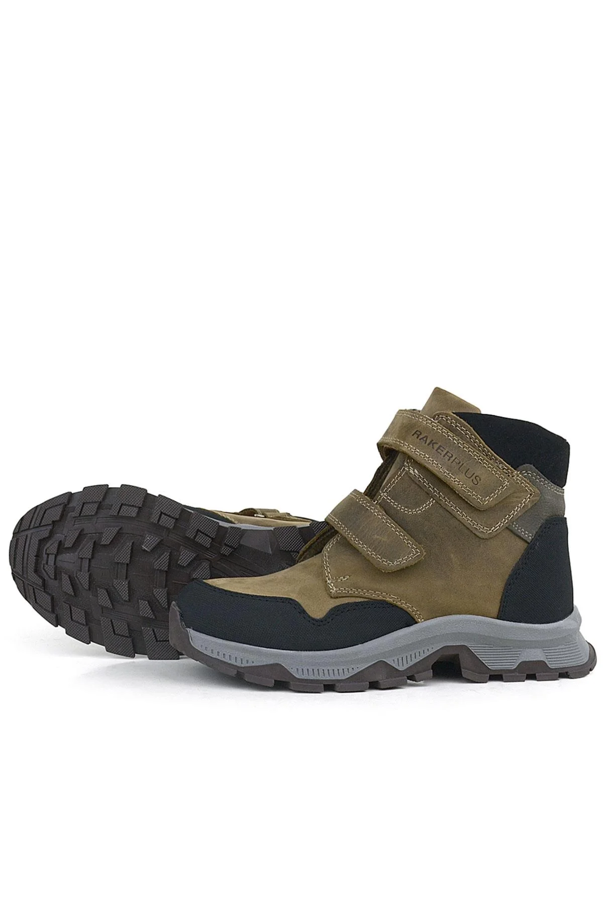 Rakerplus Trekking Hakiki Deri Kahve Cırtlı Erkek Çocuk Bot