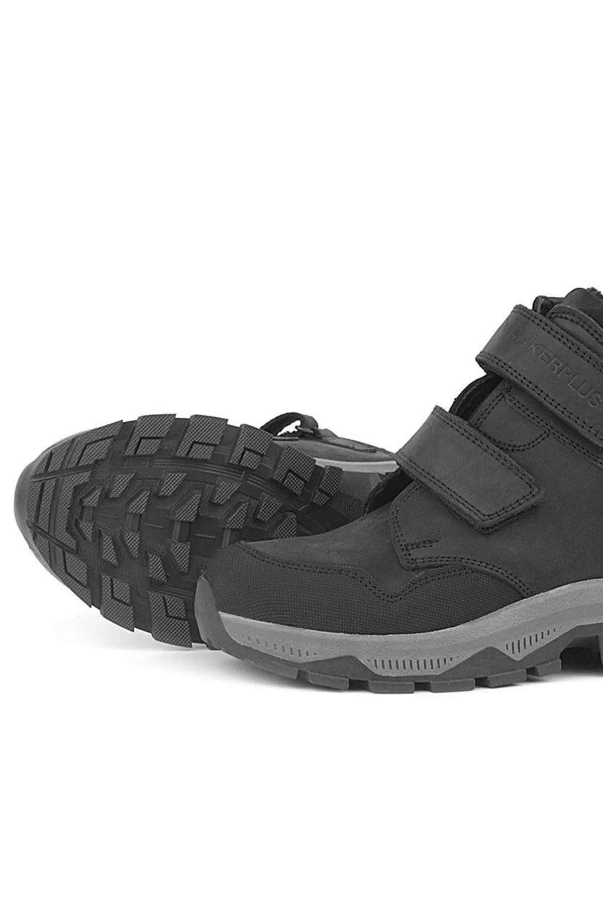 Rakerplus Trekking Hakiki Deri Siyah Cırtlı Erkek Çocuk Bot