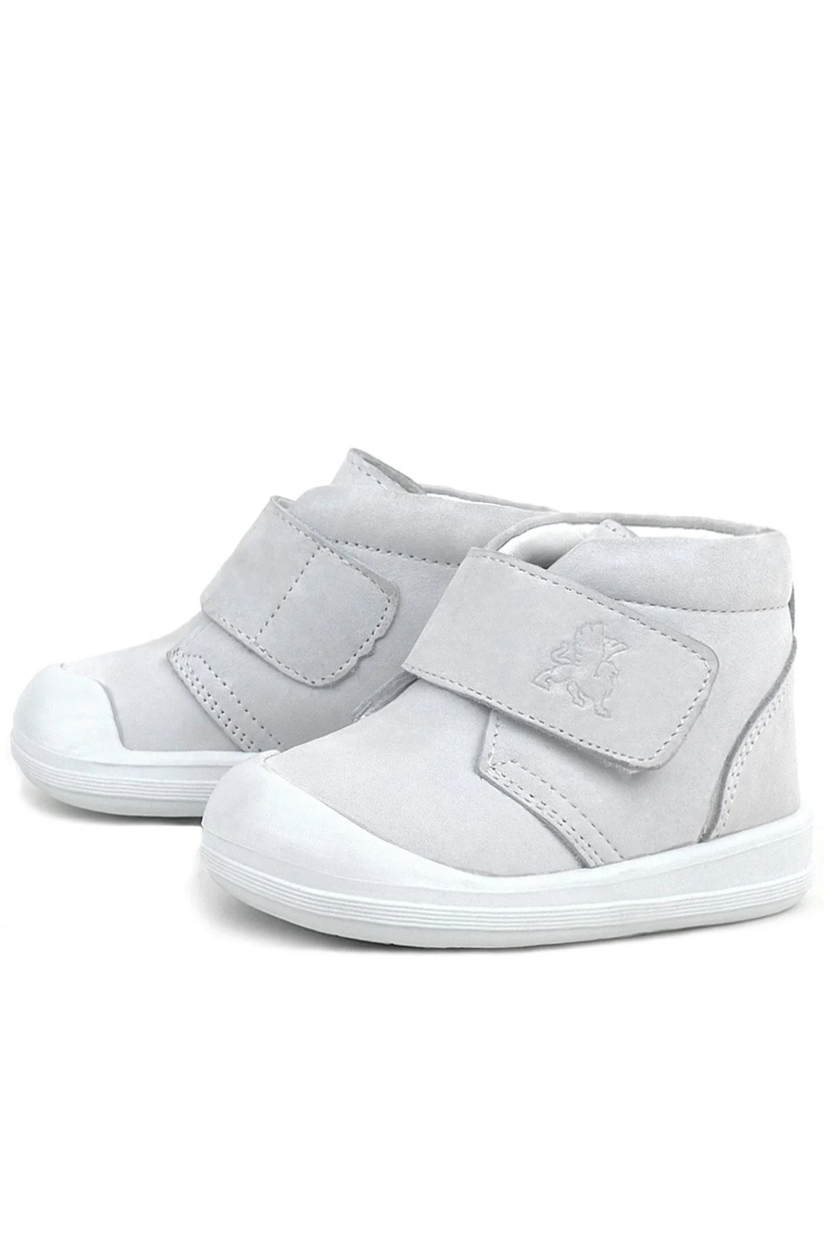 Rakerplus Yoohoo Hakiki Deri Beyaz Cırtlı Kız Bebek Bot