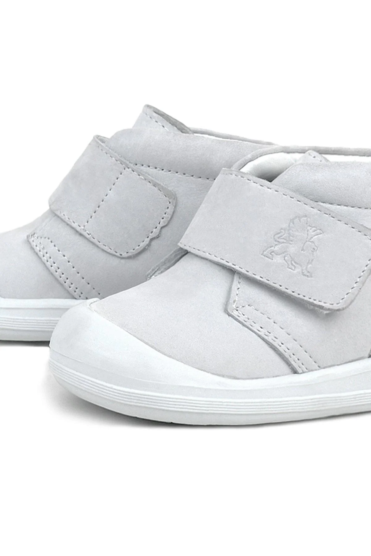 Rakerplus Yoohoo Hakiki Deri Beyaz Cırtlı Kız Bebek Bot