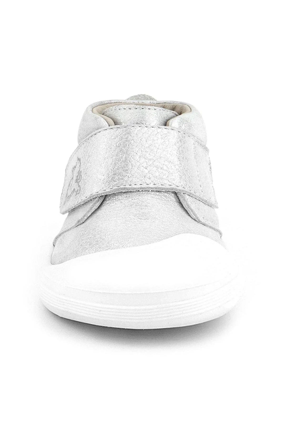 Rakerplus Yoohoo Hakiki Deri Beyaz Simli Cırtlı Unisex Bebek Bot