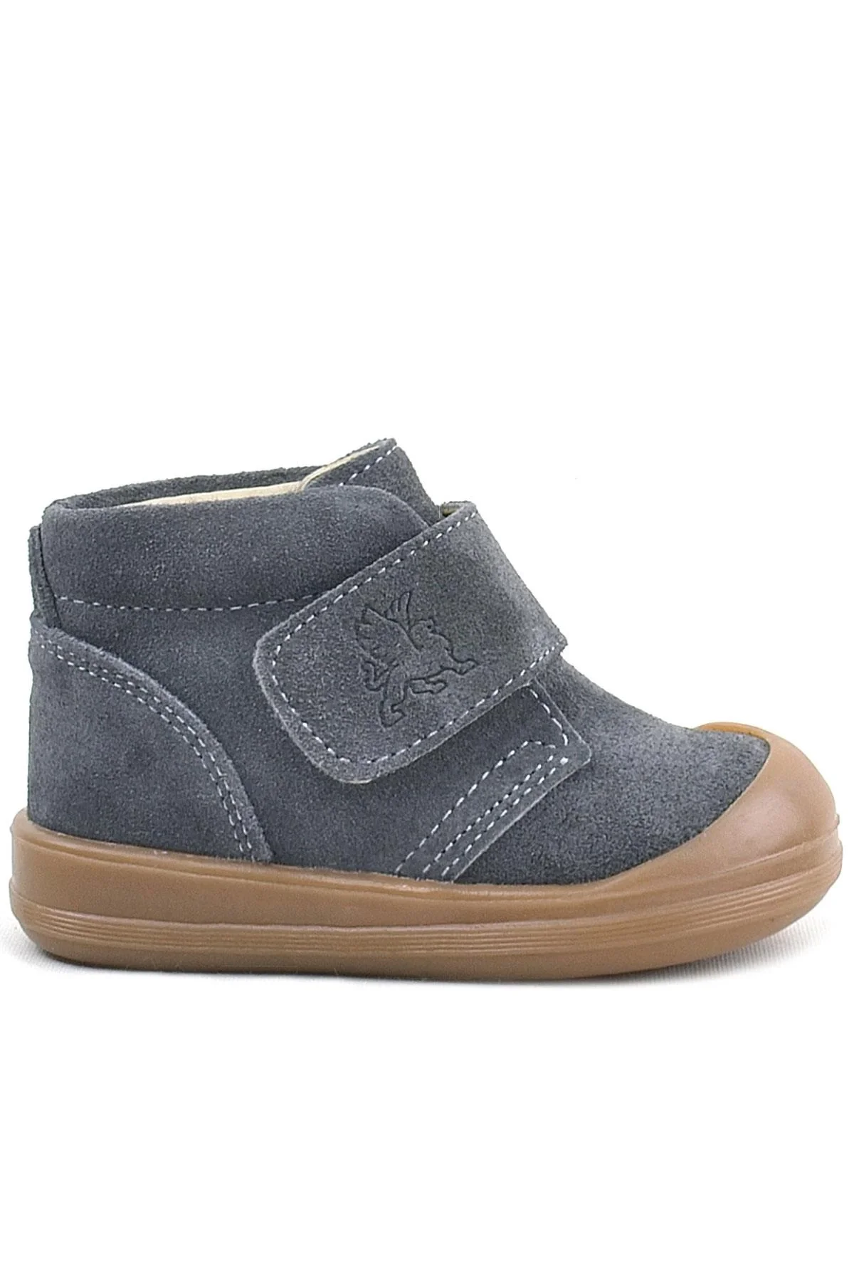 Rakerplus Yoohoo Hakiki Deri Füme Cırtlı Unisex Bebek Bot