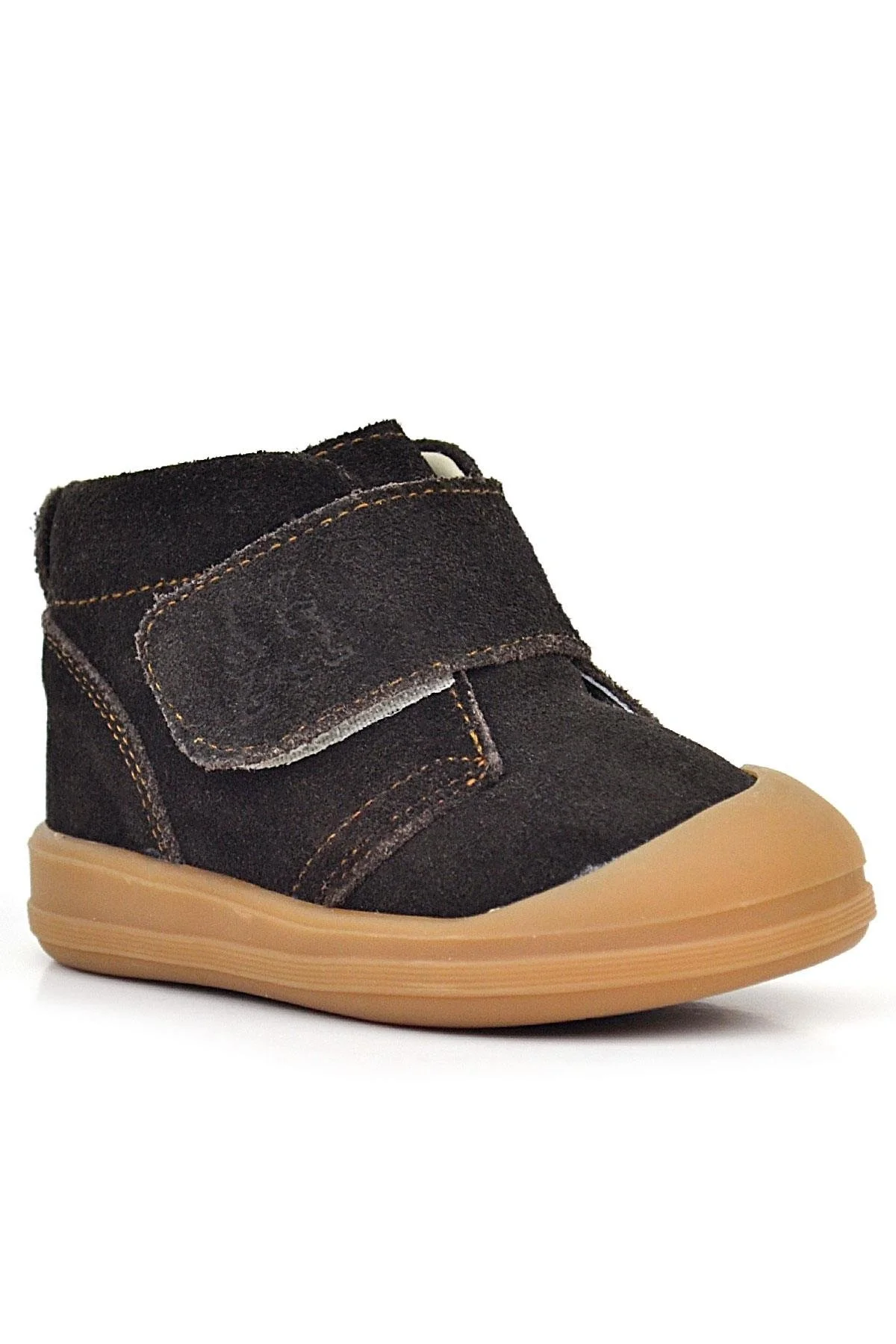 Rakerplus Yoohoo Hakiki Deri Kahverengi Cırtlı Unisex Bebek Bot