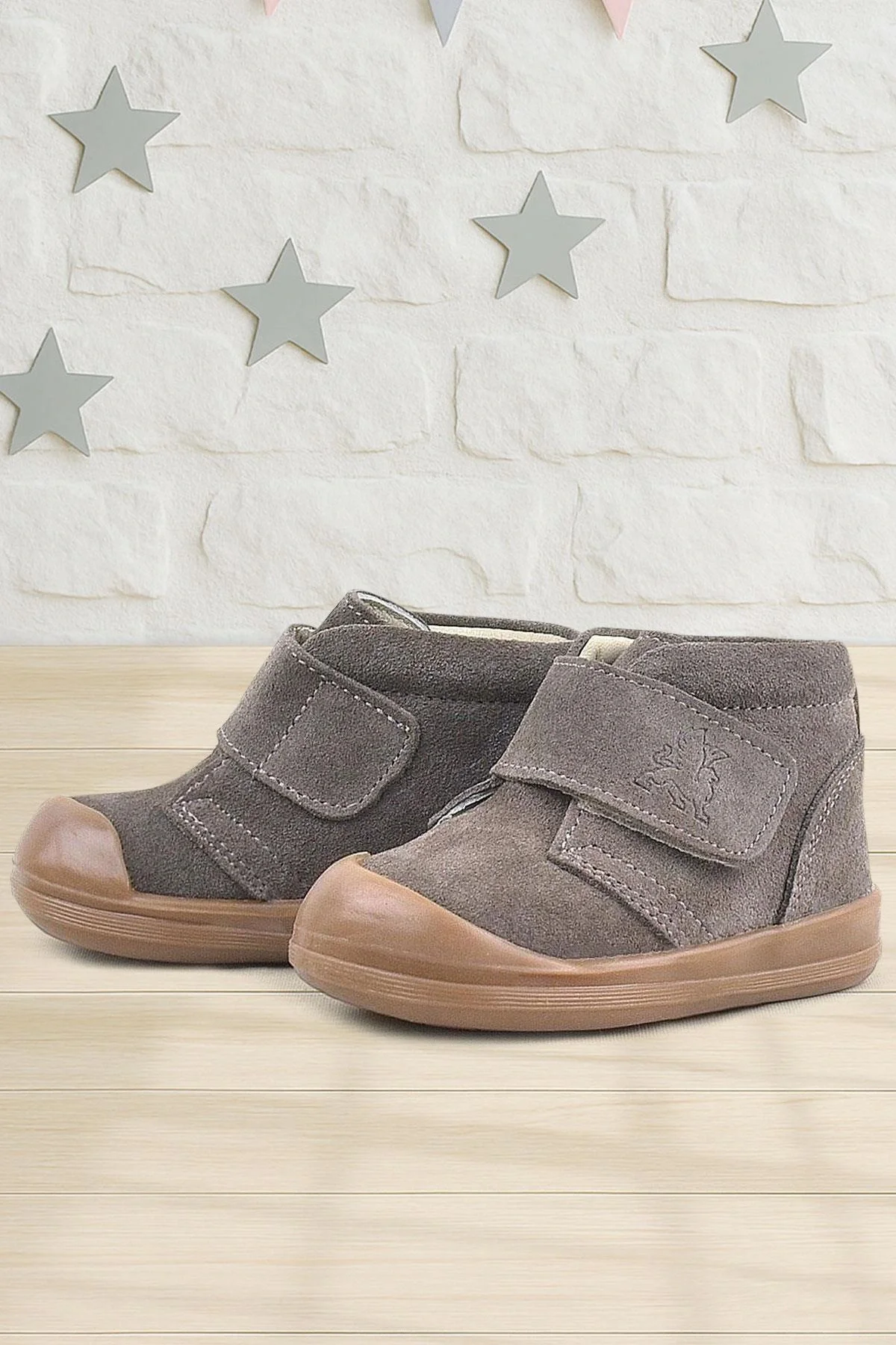 Rakerplus Yoohoo Hakiki Deri Kum Rengi Cırtlı Unisex Bebek Bot