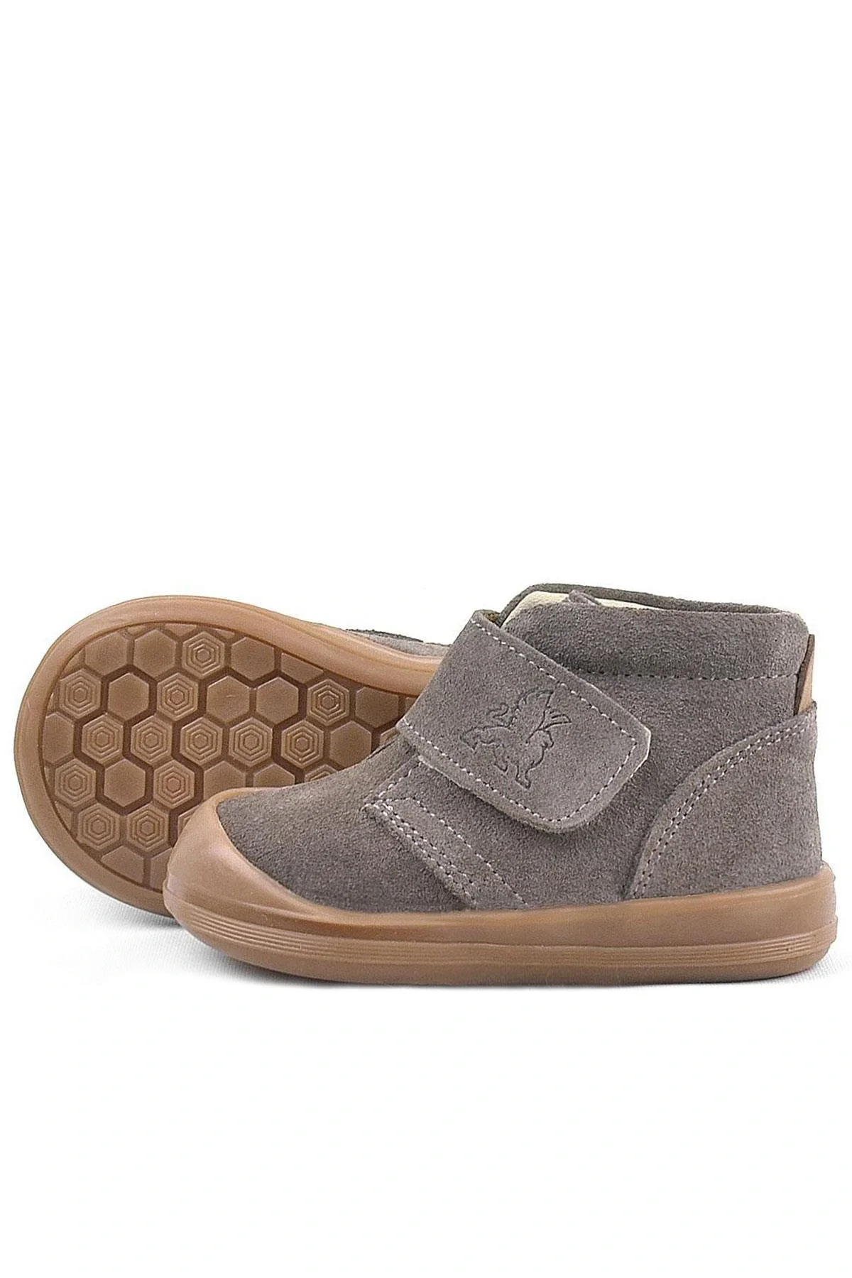 Rakerplus Yoohoo Hakiki Deri Kum Rengi Cırtlı Unisex Bebek Bot