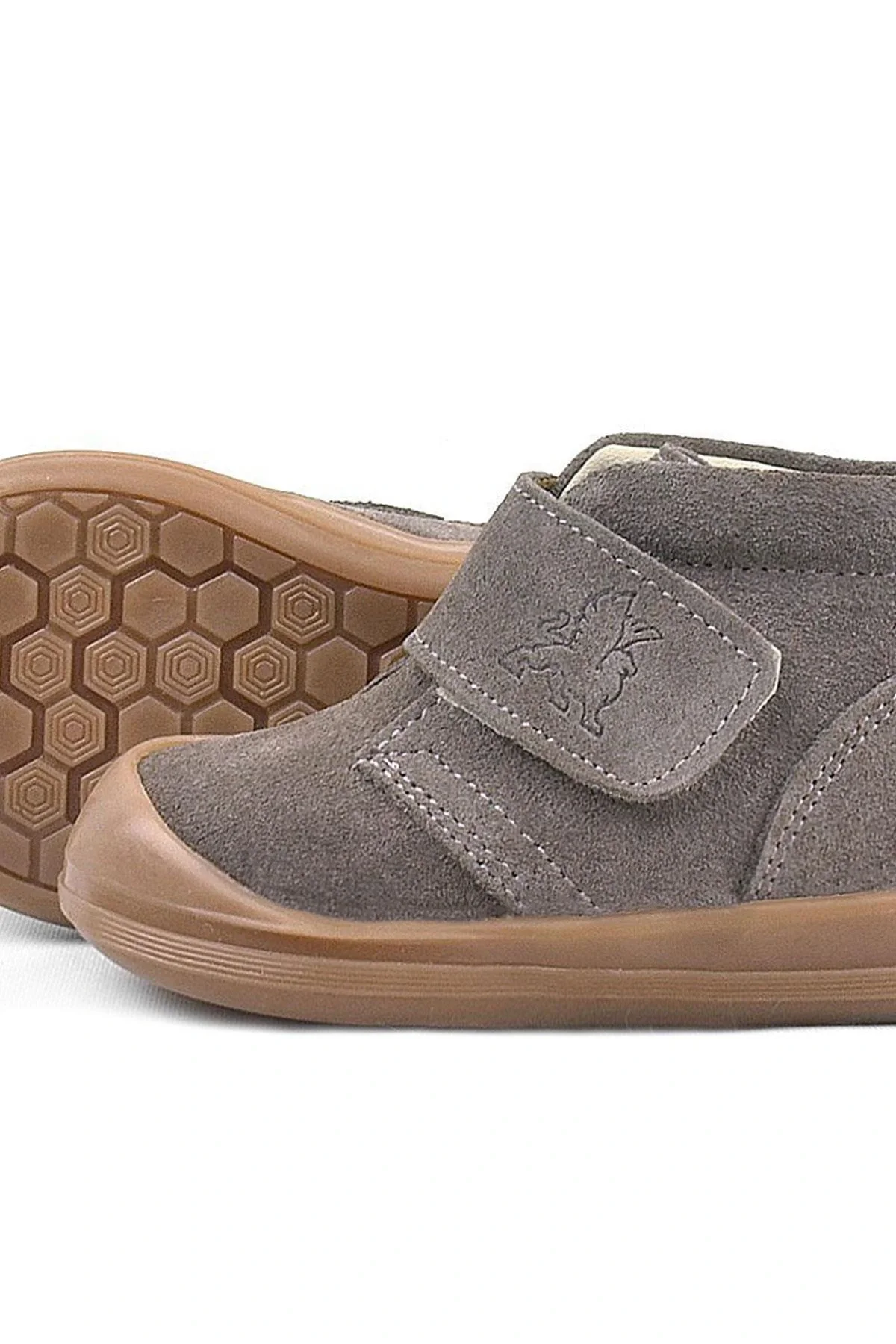 Rakerplus Yoohoo Hakiki Deri Kum Rengi Cırtlı Unisex Bebek Bot