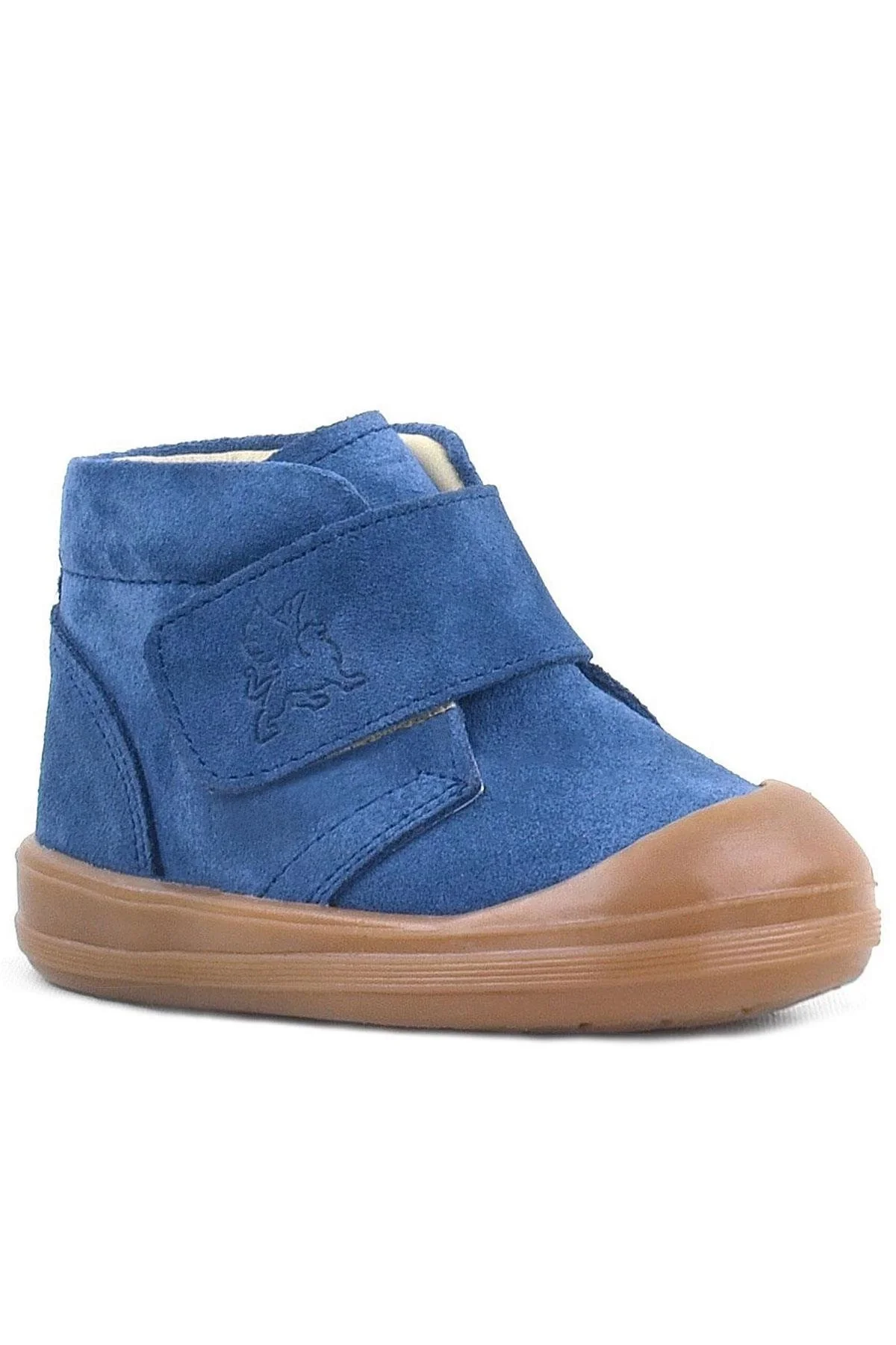 Rakerplus Yoohoo Hakiki Deri Lacivert Cırtlı Unisex Bebek Bot
