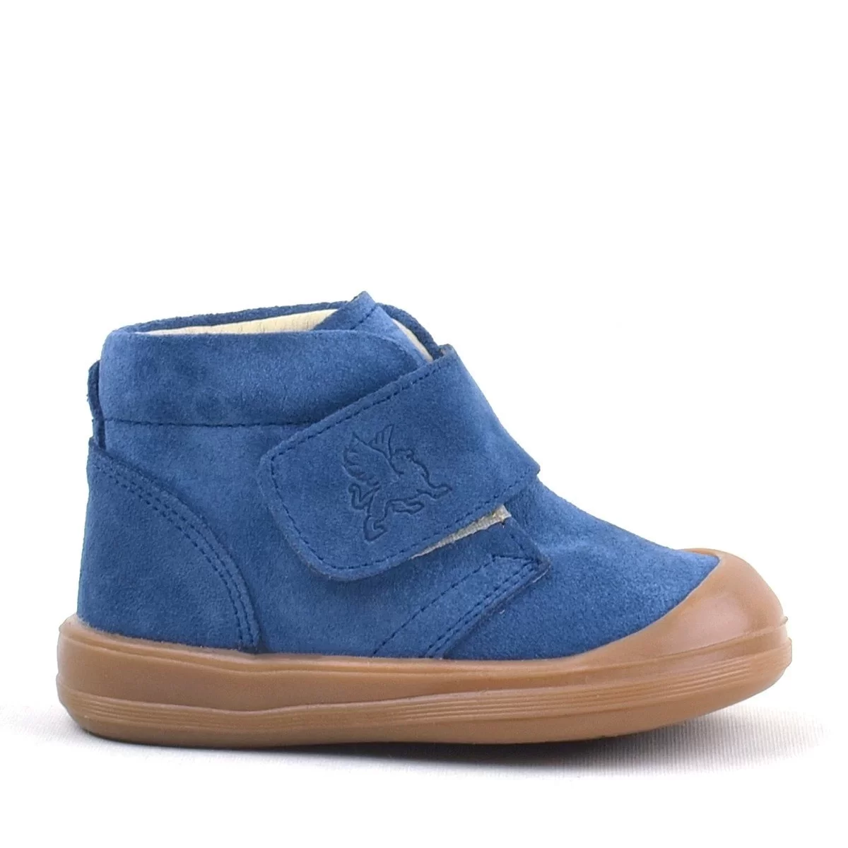 Rakerplus Yoohoo Hakiki Deri Lacivert Cırtlı Unisex Bebek Bot