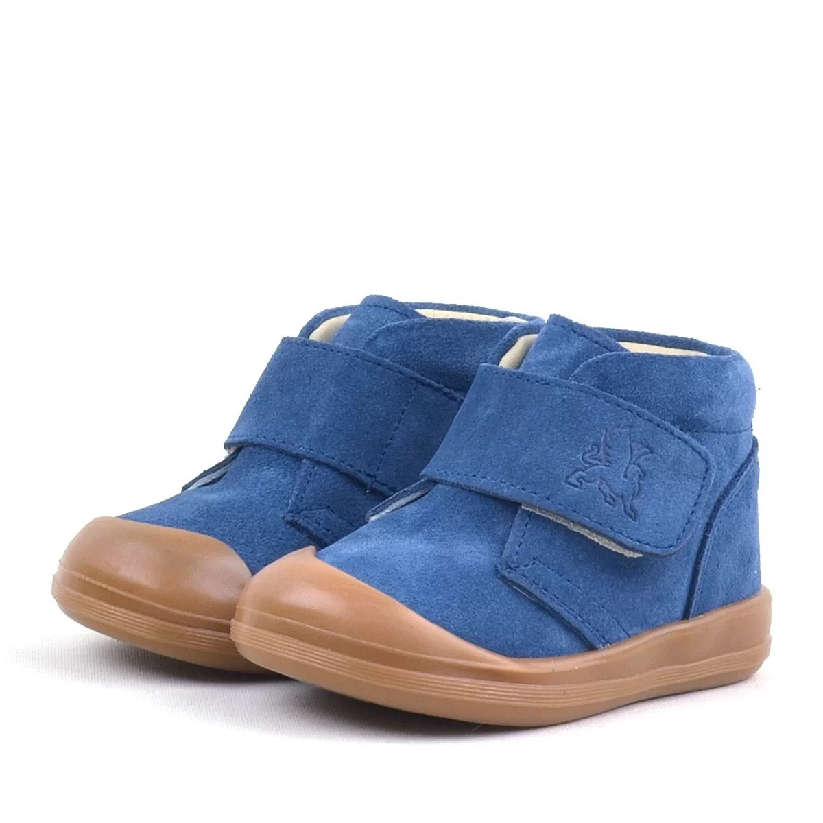 Rakerplus Yoohoo Hakiki Deri Lacivert Cırtlı Unisex Bebek Bot