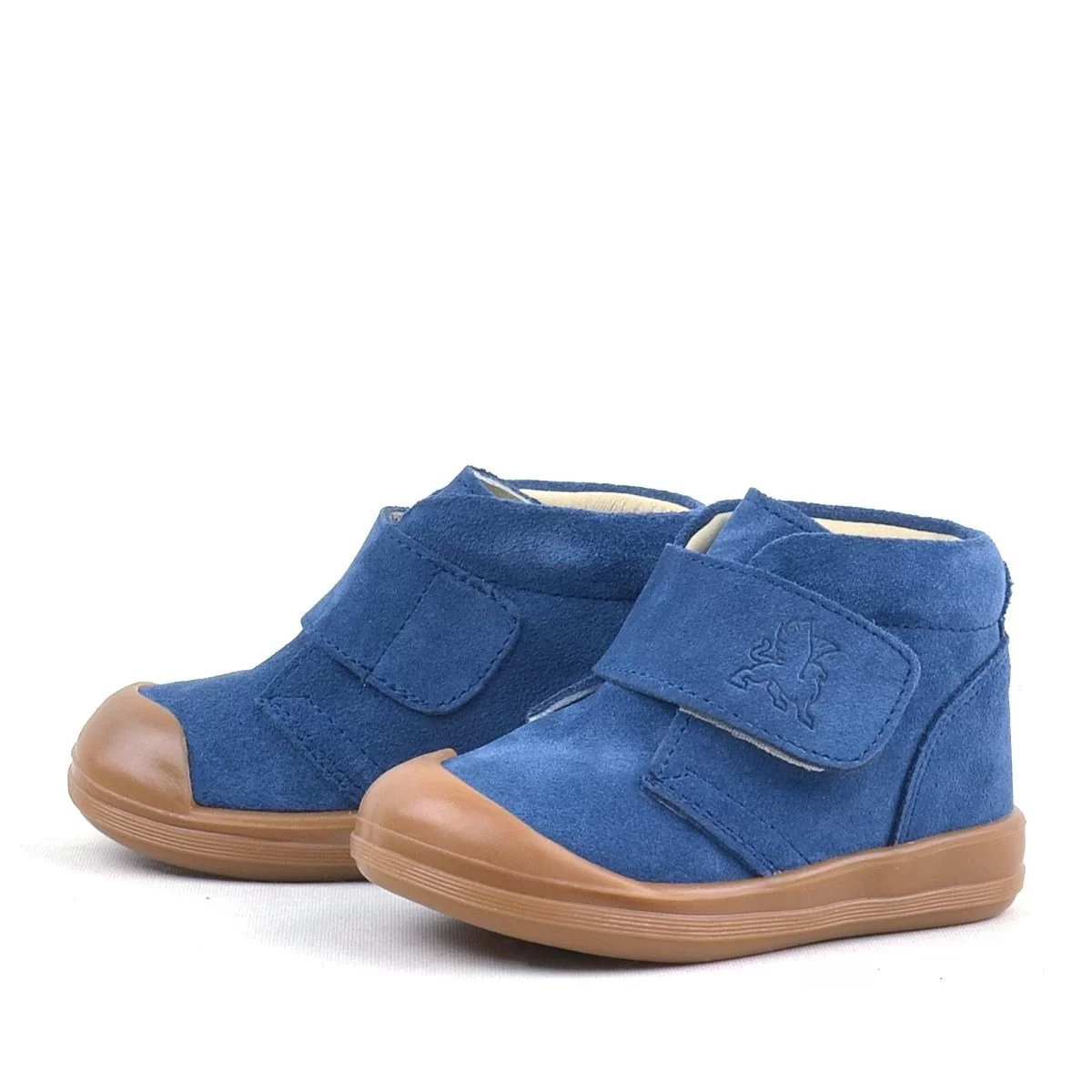 Rakerplus Yoohoo Hakiki Deri Lacivert Cırtlı Unisex Bebek Bot