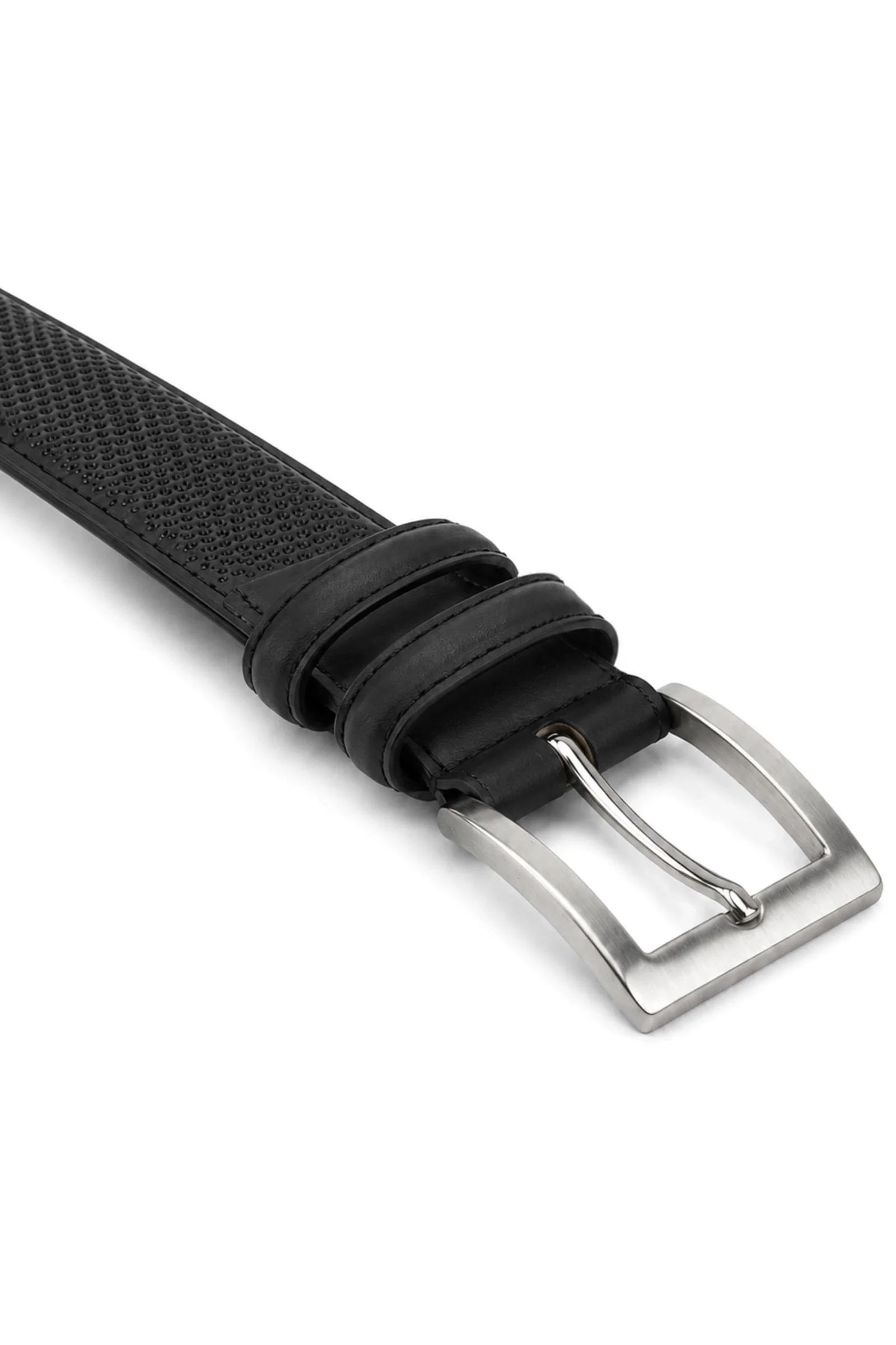 Siyah Mat 3 cm Klasik Metal Tokalı Erkek Çocuk Kemer