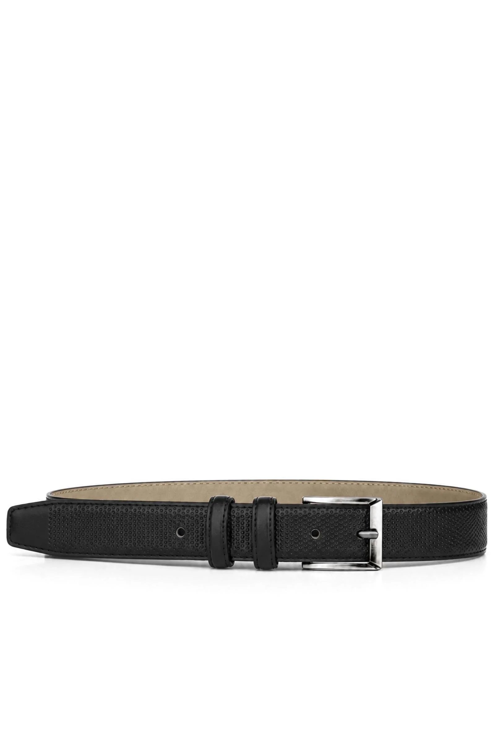 Siyah Mat 3 cm Klasik Metal Tokalı Erkek Çocuk Kemer