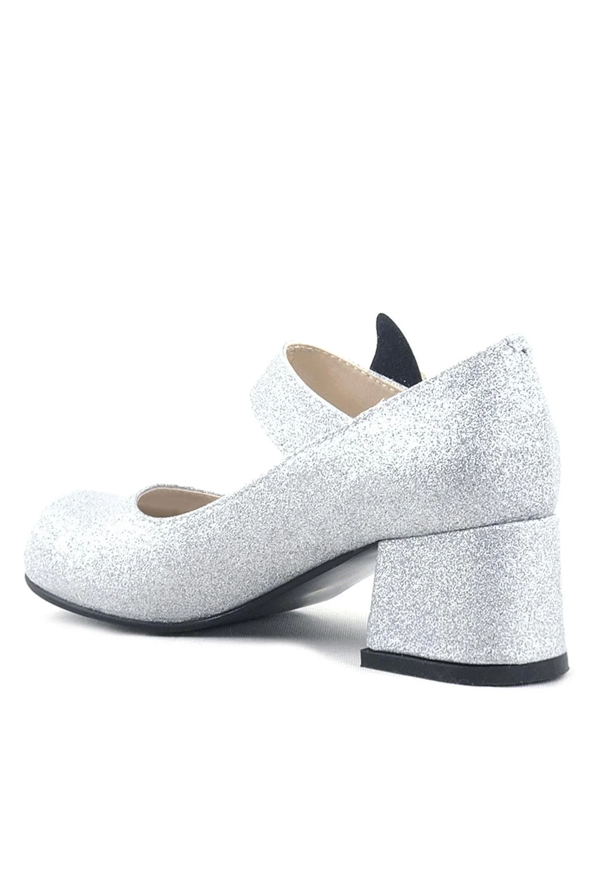 Winx Gümüş Işıltılı Kelebekli Kız Çocuk Topuklu Ayakkabı