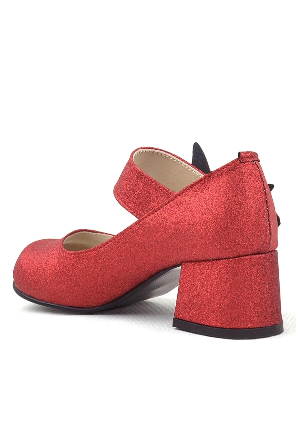 Winx Kırmızı Işıltılı Kelebekli Kız Çocuk Topuklu Ayakkabı