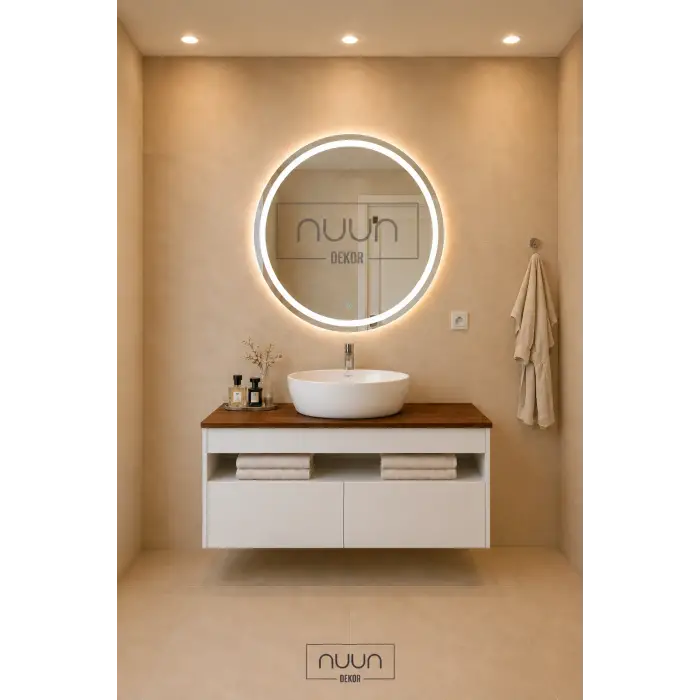 100cm Aurora Banyo Dolabı Seti - Beyaz