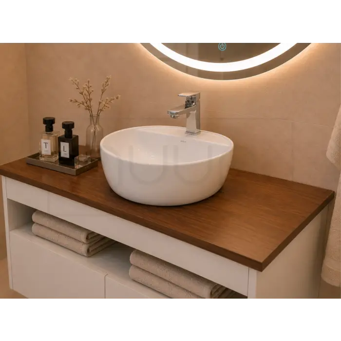 100cm Aurora Banyo Dolabı Seti - Beyaz