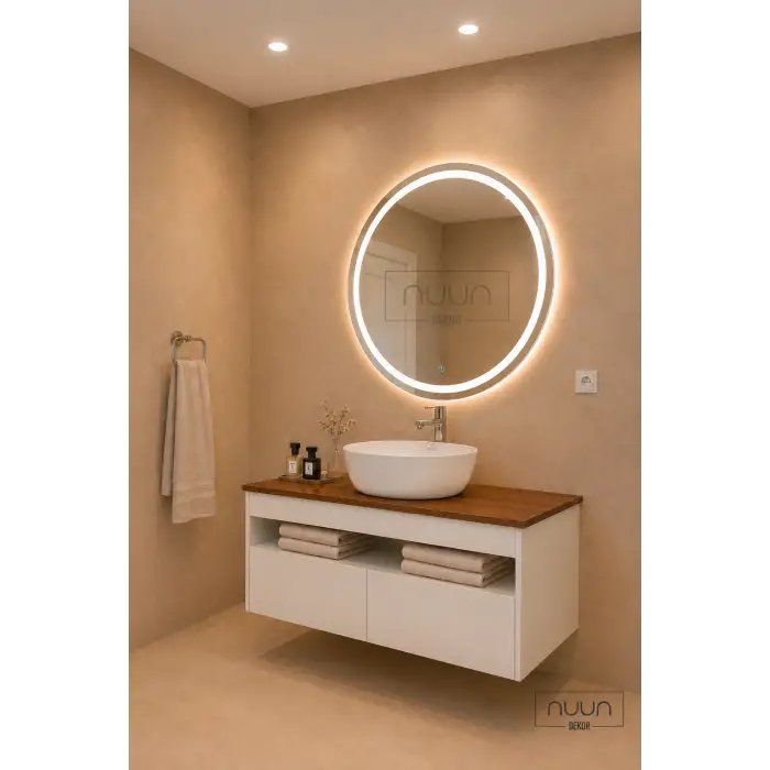 100cm Aurora Banyo Dolabı Seti - Beyaz