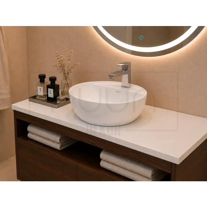 60cm Aurora Banyo Dolabı Seti - Ceviz