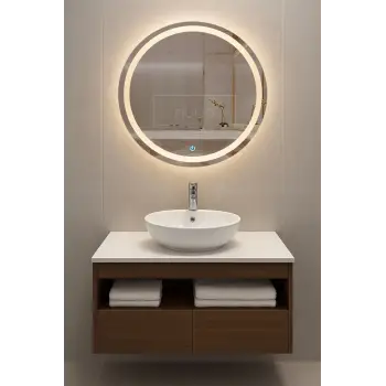 100cm Aurora Banyo Dolabı Seti - Ceviz