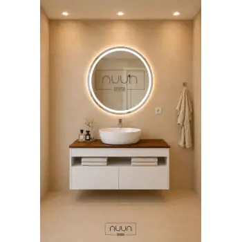 80cm Aurora Banyo Dolabı Seti - Beyaz