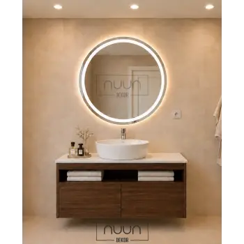 80cm Aurora Banyo Dolabı Seti - Ceviz