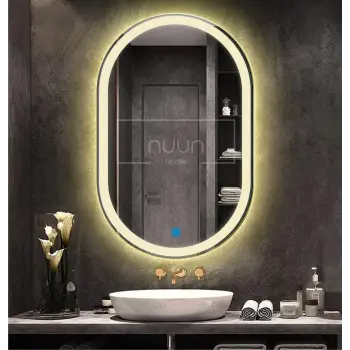 DOKUNMATİK LED IŞIKLI OVAL BANYO AYNASI (DİMMER ÖZELLİKLİ)