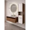 100cm Aurora Banyo Mobilyası Full Set - Viktorya ceviz