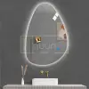 Dokunmatik led ışıklı asimetrik banyo aynası (DİMMER ÖZELLİKLİ)