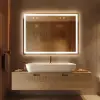 Led ışıklı Dikdörtgen Banyo Aynası