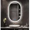 DOKUNMATİK LED IŞIKLI OVAL BANYO AYNASI (DİMMER ÖZELLİKLİ)