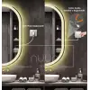 DOKUNMATİK LED IŞIKLI OVAL BANYO AYNASI (DİMMER ÖZELLİKLİ)