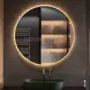 LED IŞIKLI YUVARLAK BANYO AYNASI