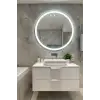LED IŞIKLI KUMLAMALI YUVARLAK BANYO AYNASI