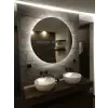 LED IŞIKLI YUVARLAK BANYO AYNASI