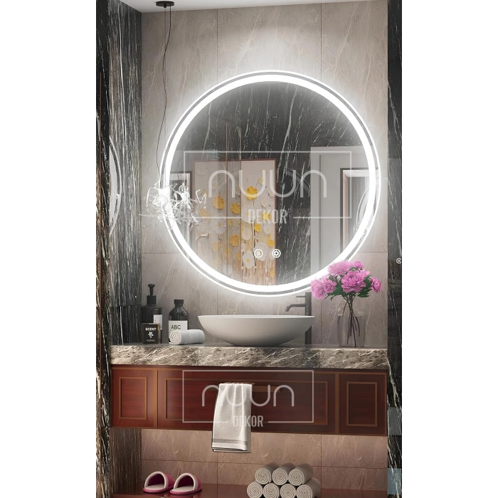 BUĞU ÇÖZÜCÜLÜ YUVARLAK BANYO AYNASI