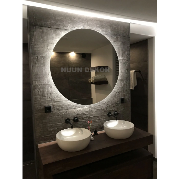LED IŞIKLI YUVARLAK BANYO AYNASI