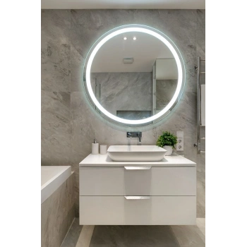 LED IŞIKLI YUVARLAK BANYO AYNASI