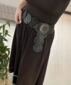 Metal Tokalı Delikli Kahverengi Kemer