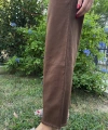 Kadın Kahverengi Püskül Paça Pantolon