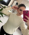Krem Simli Basic Triko Kadın Kazak