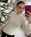 Krem Simli Basic Triko Kadın Kazak