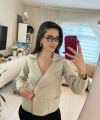 Krem Düğmeli Ceket Görünümlü Triko Hırka