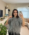 Gri Saçaklı Triko Bluz