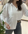 Kadın Basic Beyaz Gömlek