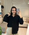 Kadın Siyah Salaş Dokulu Gömlek