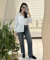 Kemerli Yüksek Bel Jean Pantolon