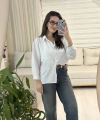 Kemerli Yüksek Bel Jean Pantolon