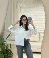 Kemerli Yüksek Bel Jean Pantolon